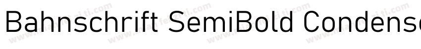 Bahnschrift SemiBold Condensed字体转换